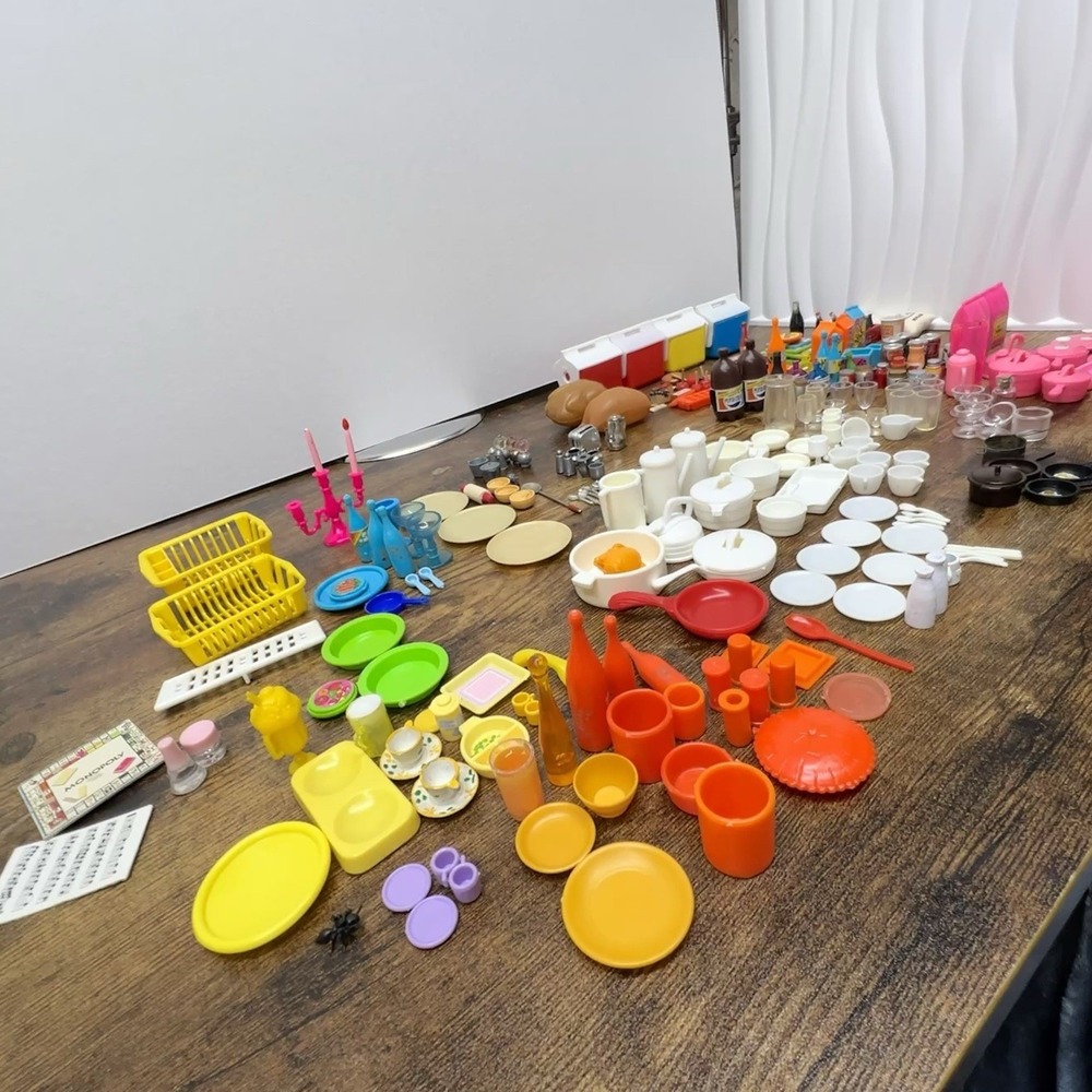 Vintage‎ 70s 80s Toy Food Kitchen Lot Barbie Fisher Price Coke Pepsi Accessories